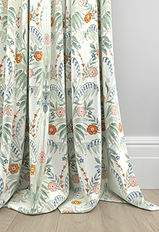 Cotswold Faux Silk, Persimmon - Made to Measure Curtain